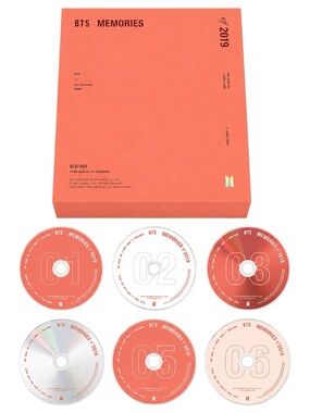 *BTS 2019 MEMORIES ONLY BLU-RAY 6 PC SET WITH BOX - BRAND NEW (NO PHOTOCARD)